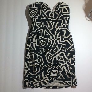 👗Black and white tribal bodycon dress👗